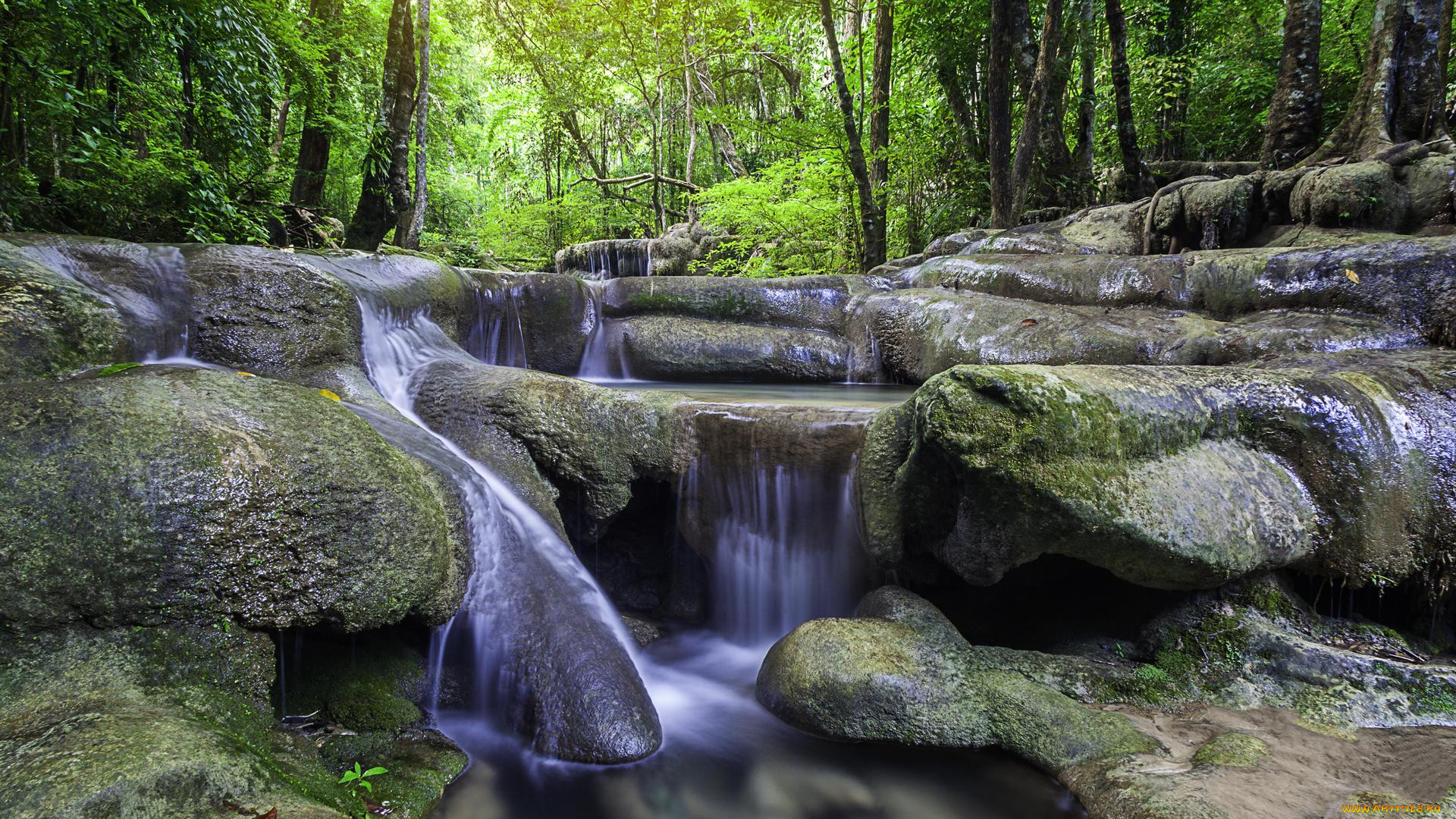 , , , thailand, erawan, , waterfall